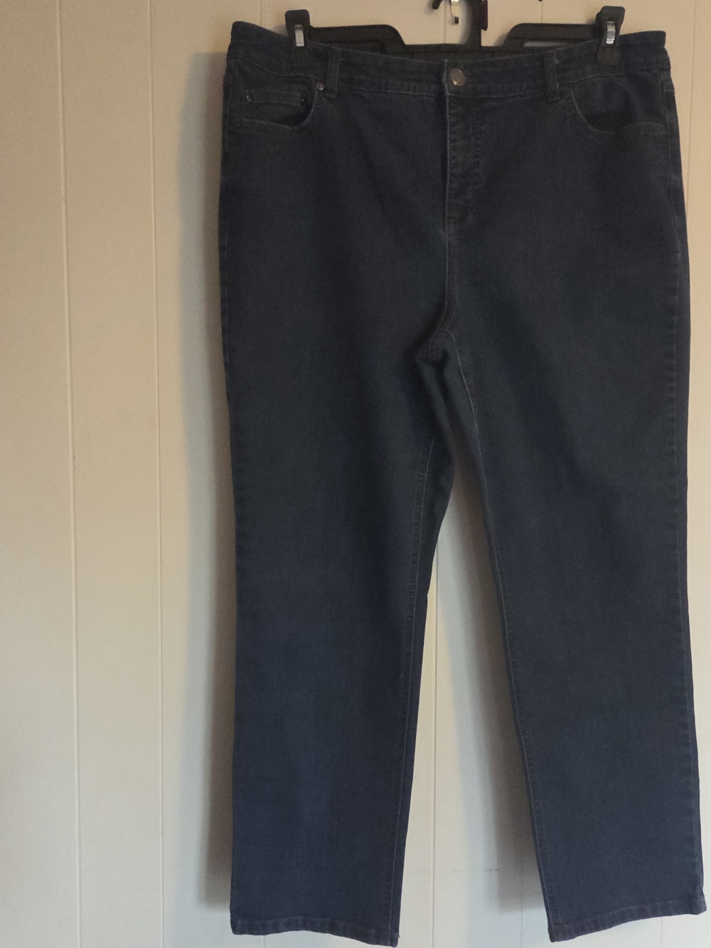 Terra & Sky Dark Blue Straight-Leg Jeans 18w Petite